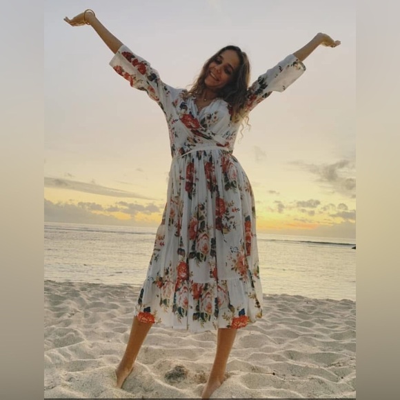 LEON & HARPER Floral Wrap Dress - Picture 2 of 8